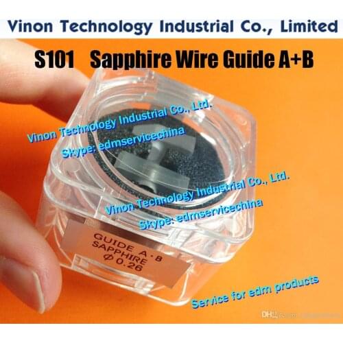 D=0.17mm Sapphire Split Wire Guide A+B S101 3080055 edm Upper Guide AB Set 0.17mm 0205363 for AQ,A,EPOC,AQ537,AQ325 wire-cut edm