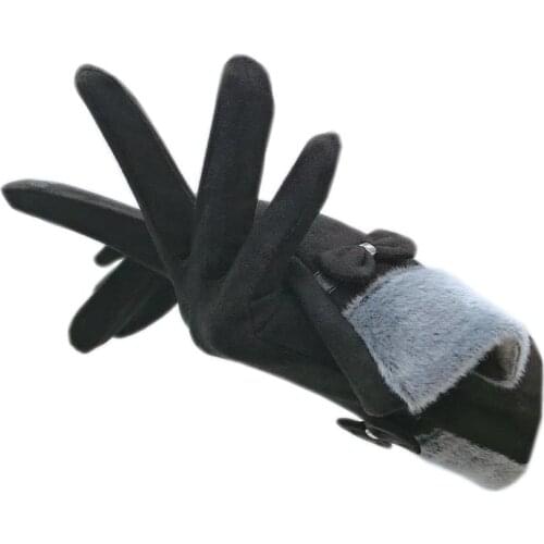 Gloves spring ladies wrist fashion new style suede ultra-thin touch screen gloves autumn outdoor cycling sports driving 2021-000