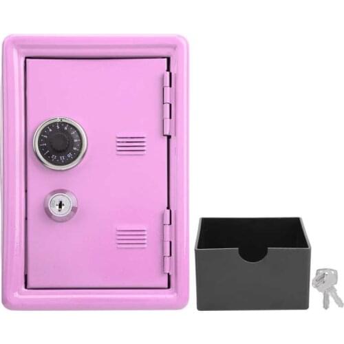 Children Mini Key Money Storage Case Simulation Safe Box With Key Lock Money Jewelry Locker Metal Innovation Presents Supplies