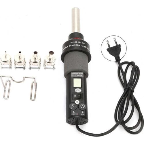 GJ8018LCD 220V 450W LCD Electronic Heat Hot Air Gun Desoldering Soldering Station IC SMD BGA Adjustable Temperature Heating Gun