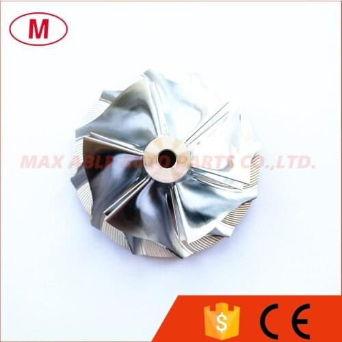 GT15-25 702549-0008HF V1 Turbocharger Aluminum 2024/Milling/Turbo Billet Compressor wheel 50.20/65.00mm 6+6 blades for TOYOA