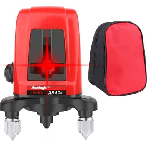 2 Lines Laser Level Cross Line Laser Self-Leveling Vertical and Horizontal Line Red light