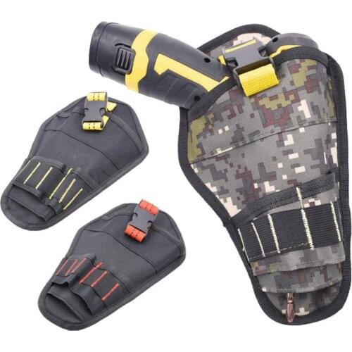 Multifunctional Electric Drill Bag Waist Bag Portable Drill Tool Holster With Quick Release Belt For Tool & Bit Storage