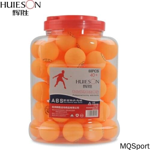 XC 60pcs/barrel 1 Star Table Tennis Balls New Material ABS Plastic Ping Pong Balls S40+ for School Club Training Match