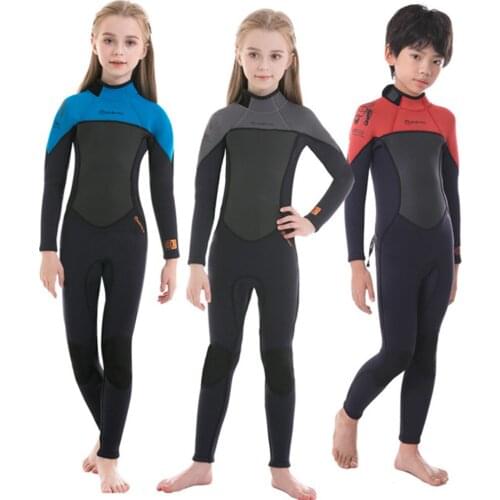 New 2.5mm neoprene wetsuit one-piece warm wetsuit for men and women with long-sleeved sunscreen snorkeling cold winter swimsuit