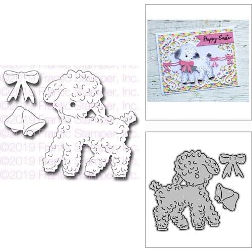 New Vintage Lamb Bow Craft Embossing Mold 2021 Metal Cutting Dies for DIY Decorative Scrapbooking Album Card Making No Stamps