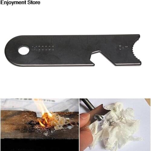 NEW survival flint scraper square type outdoor survival tool outdoor camping hiking