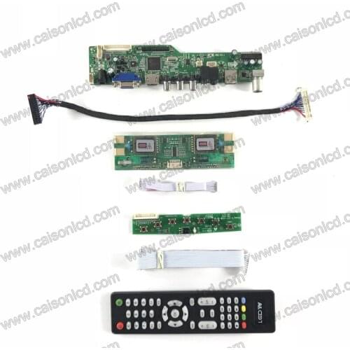 M6-V5.1 LCD TV controller board support VGA AUDIO AV USB TV for 17 inch 1280X1024 4-lamp LM170E03-TLC1 MT170EN01 V.C diy