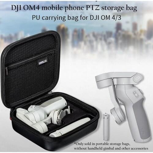 Storage Bags DJI OM 4 Portable Carrying Case PU Handbag For DJI OM4 Osmo Mobile 4 3 Storage Case Bag Handheld Gimbal Accessories