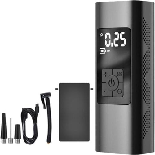 Portable Car Air Compressor Handheld Digital Display Tire Inflator Multifunctional Inflatable Pump Pressure Gauge Car Accessory