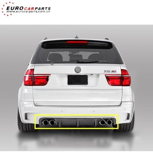 X5 E70 diffuser fit for X5 E70 2009-2013year to V-style carbon fiber rear diffuser for X5 E70 carbon rear lip
