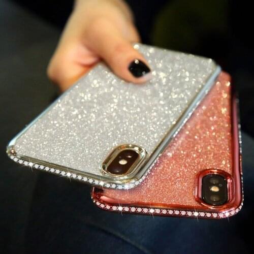 Luxury Diamond Bling Glitter Case For iPhone 6 S 6S 7 8 Plus 11 12 Pro XS Max X XR SE 2020 7Plus 8Plus Soft Silicone Cover etui