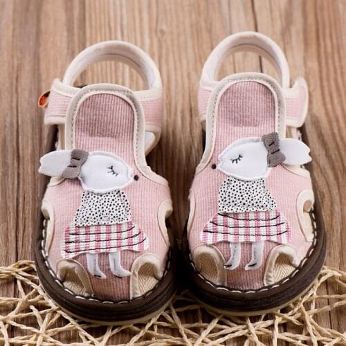 High Quality Handmade Baby Boys Girls Shoes Summer Sandals Breathable Cotton Baby Sandals Baby Shoes Summer