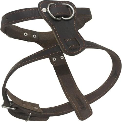Real Leather Dog Harness Vest Walking Training Dog Harnesses Adjustable Strap for Small Medium Large big Dogs German Shepherd