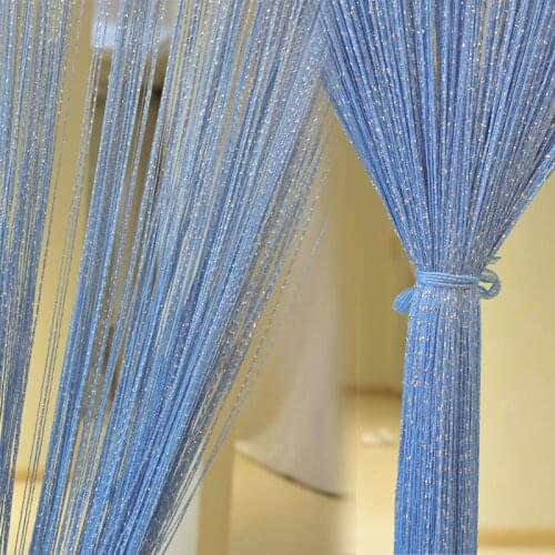 String Curtain Flash Line Shiny Tassel Strings Decorective Divider Curtains Glitter Valance Wedding hotel decoration