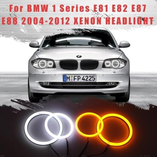 LED SMD Cotton Light Switchback Angel Eye Halo Ring DRL Kit for BMW 1 Series E81 E82 E87 E88 2004-2012 XENON HEADLIGHT