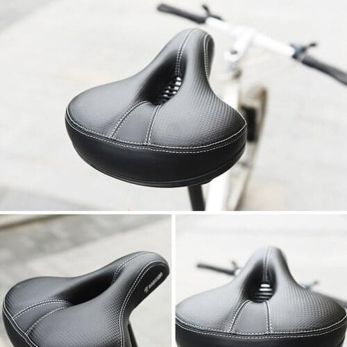 ROBESBON Thicken Wide Bicycle Saddle Bicycle Saddles Seat Cycling Saddle Cushion Comfortable Soft Elasticity Sponge