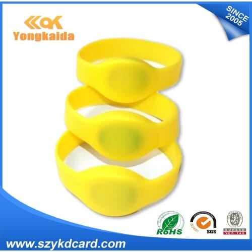 Yongkaida 100pcs 13.56mhz rfid Fudan M1 chip write nfc waterproof watch wristband diameter 65/74mm