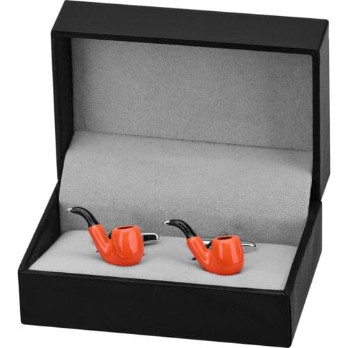 SAVOYSHI Tobacco pipe Cufflinks for Mens Shirt Cuffs High Quality Fashion Enamel Cuff buttons Special Gift Free engraving name