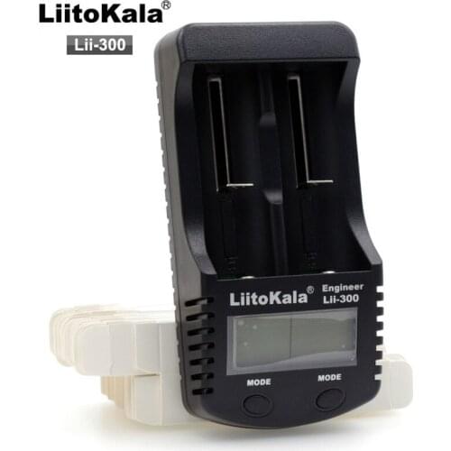Liitokala lii300 LCD Display Battery Charger 3.7 V 18650 26650 18500 Cylindrical Lithium Batteries 1.2V AA AAA NiMH Battery Char
