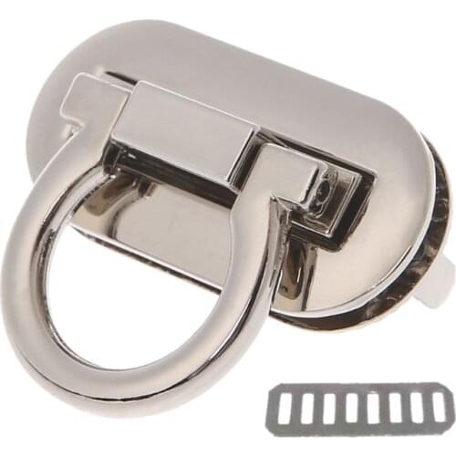 RipengPI Bag Purse Clasp Lock, Metal Clasp Turn Lock Twist Locks for DIY Handbag Craft Bag Purse Hardware