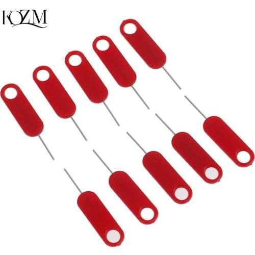 10pcs Sim Card Tray Removal Eject Pin Key Tool Stainless Steel Needle For iPhone/iPad For Samsung Instrument Parts Accessories