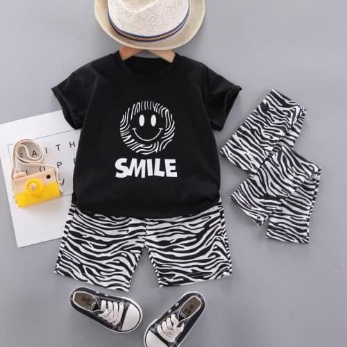 2021 Retail 2pcs Boy Cartoon Tops + Short boys clothing baby boy sets kids suits more color choosing free shipping AA86