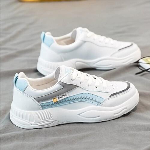 2021Spring white Sneakers Womens Breathable Running Sport Shoes Light Soft Thick Sole Sneaker Zapatillas Mujer Woman Hot Shoes
