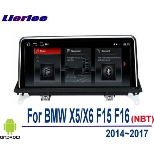 Car GPS Navigation System For BMW X5/X6 F15/F16 2014-2017 Android Multimedia Player Radio Audio Video HD Screen Display TV