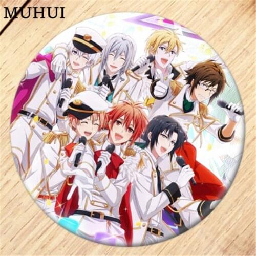 Free Shipping Anime IDOLISH7 Boys girls Brooch Pin Cosplay Badges For Clothes Backpack Decoration Pin Jewelry B042