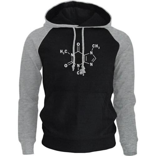 Brand Clothing Men Hoodies 2018 Fashion Print The Big Bang Theory Caffeine Molecular Formula Sheldon Mens Sweatshirt Harajuku