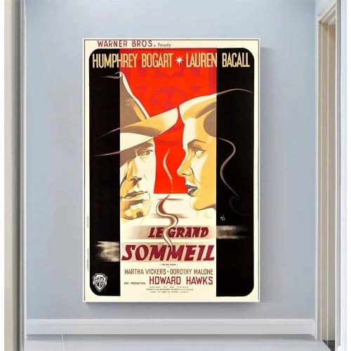 CP1015 The Big Sleep (2) Classic Hot Movie Print Silk Fabric Poster Indoor Wall Art Decor Gift