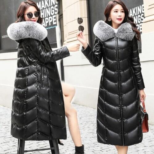 Женские кожаные пуховики Dwayne China At AliExpress