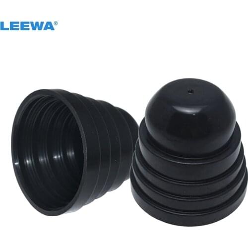 FEELDO 2PCS Universal Waterproof Dia 45/50/55/60/65mm Auto HID LED Headlight Dustproof Cover Rubber Sealing Headlamp Cap