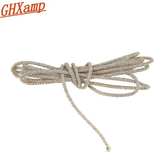 GHXAMP 1M 20 Strand Speaker Lead Wire Subwoofer Solid line For 5" 6.5" 8" 10" Inch Woofer PA Speaker Voice Repair Silver Cables
