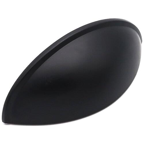 Goldenwarm Modern Cabinet Handles Knobs Cup Pulls Modern Cabinet Hardware Drawer Pulls Black Cupboard Knobs