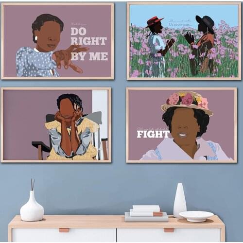 The Color Purple Movie Art Poster Classic Print Feminist Canvas Painting Modern Fashion Woman For Living Room Home Decoration