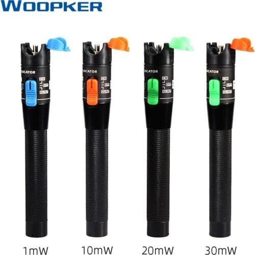 Red Laser Visual Fault Locator FTTH Fiber Optic Cable Tester Pen Series 30mW 20mW 10mW 1mW 1-30km Range