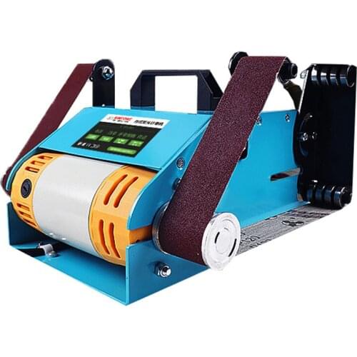 Double-head Shaft Belt Machine Small Grinding Knife Micro Table 220V Woodworking Jade Metal Polishing Machine Grinding Machine