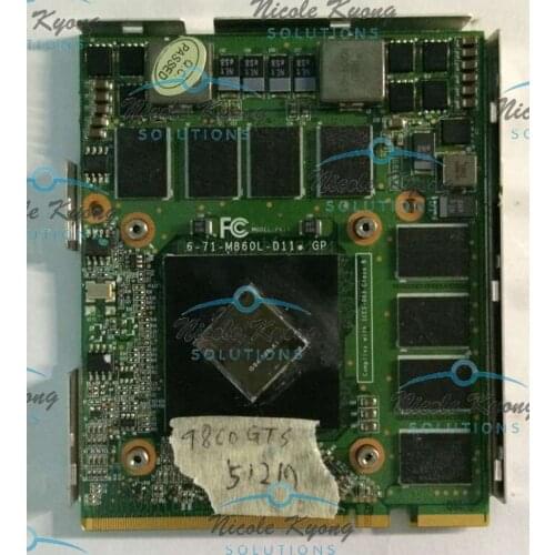 M86TU NB9E-GT V1.0 6-71-M860L-D11 GP G94-700-A1 9800M GTS 512MB GDDR3 video VGA card for Clevo Sager M86TU M860L /No bracket