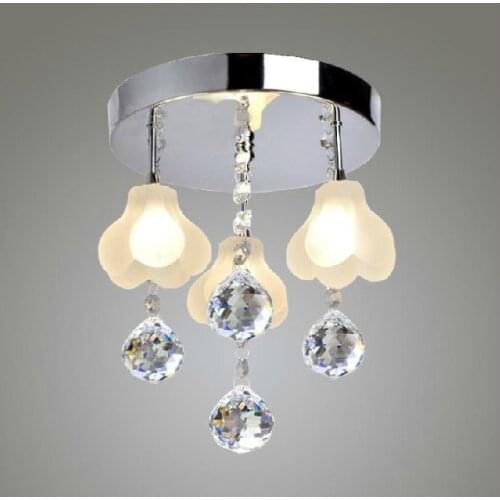 Italy style flower fashion simple crystal living room lamp ceiling lamp hall crystal lamp