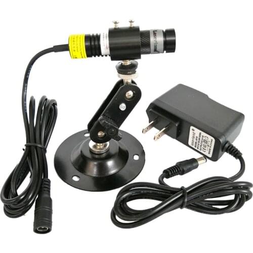 16*68mm 808nm 100mW 200mW-250mW Infrared Cross Focusable Laser Diode Module w Adapter + Mount Glass Lens