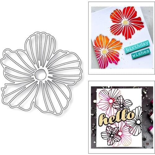 2020 New Plant Flowers Texture Embossing Background Metal Cutting Dies For DIY Making Greeting Card Paper Scrapbooking No Stamps