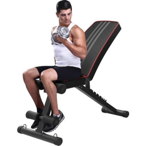 NEW Household Fitness Workout Gym Exercise Training Equipment Indoor Foldable Stool Dumbbell Bench Sit Up Bench Free Shipping
