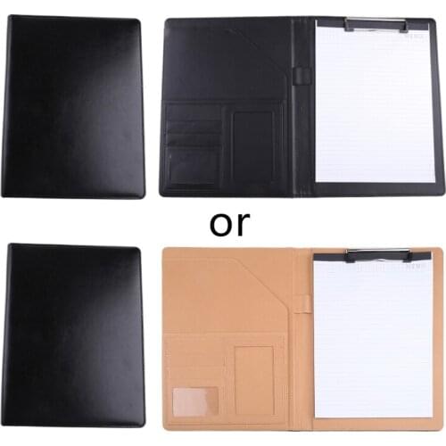 A4 Leather Conference File Folder Document Manager Organizer With Calculator