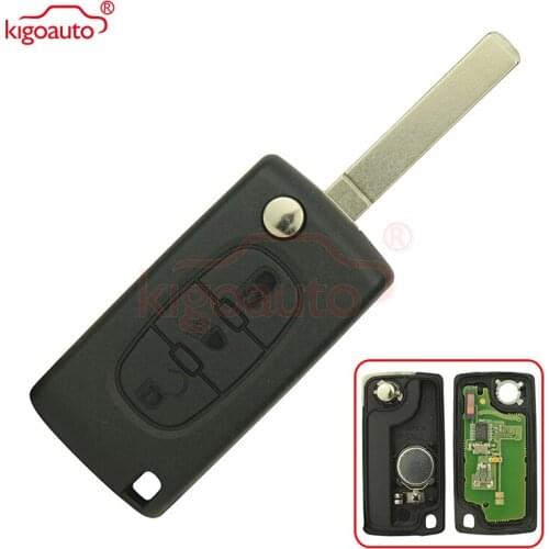 CE0536 Flip remote key 3 button VA2 434Mhz for Peugeot 307 Citroen C4