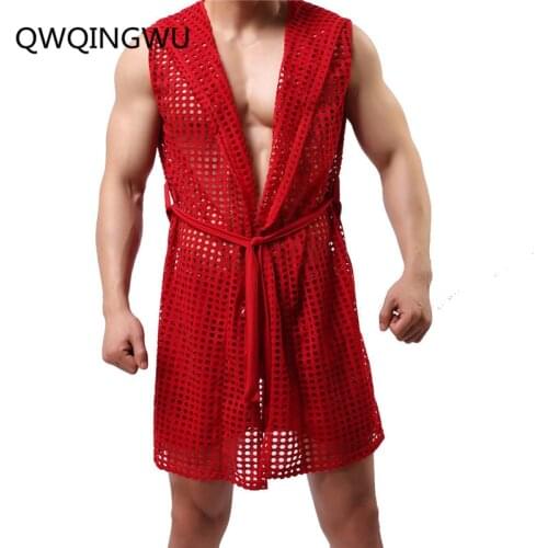 Белые мужские халаты QWQINGWU China At AliExpress