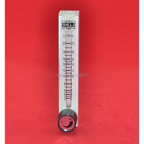 LZQ-7 2-20LPM air flow meter (H=120mm gas flow meter)with control valve for Oxygen conectrator ,it can adjust flow