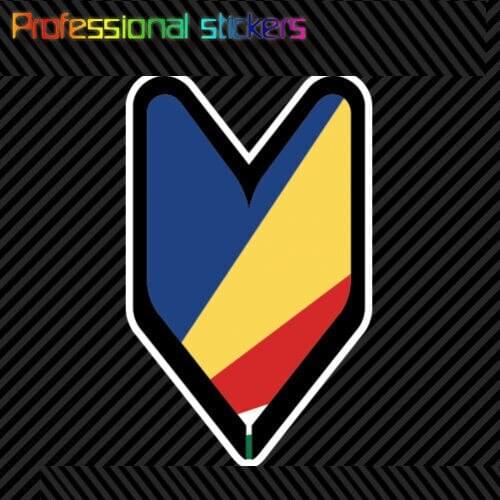 Senegalese Driver Badge Sticker Decal Wakaba Leaf Soshinoya Seychelles SYC SC Stickers for Motos, Cars, Laptops, Phone
