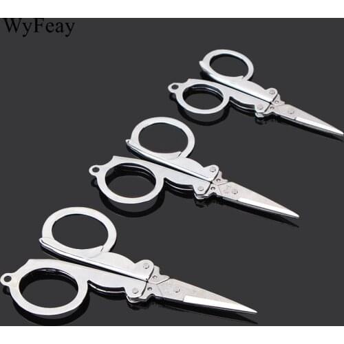 Folding Scissors Pocket Travel Small Crafts Sharp Blade Emergency Mini Foldable Travel Scissors Thread Scissors Tailor Scissors